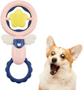 Interactive dog toy set – durable chew toys for aggressive chewers, squeaky and dental toys for large breeds, pink