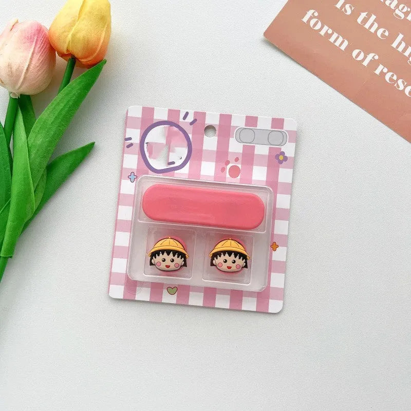 Cartoon magnetic data cable fixer for desktop organisation in various colour styles