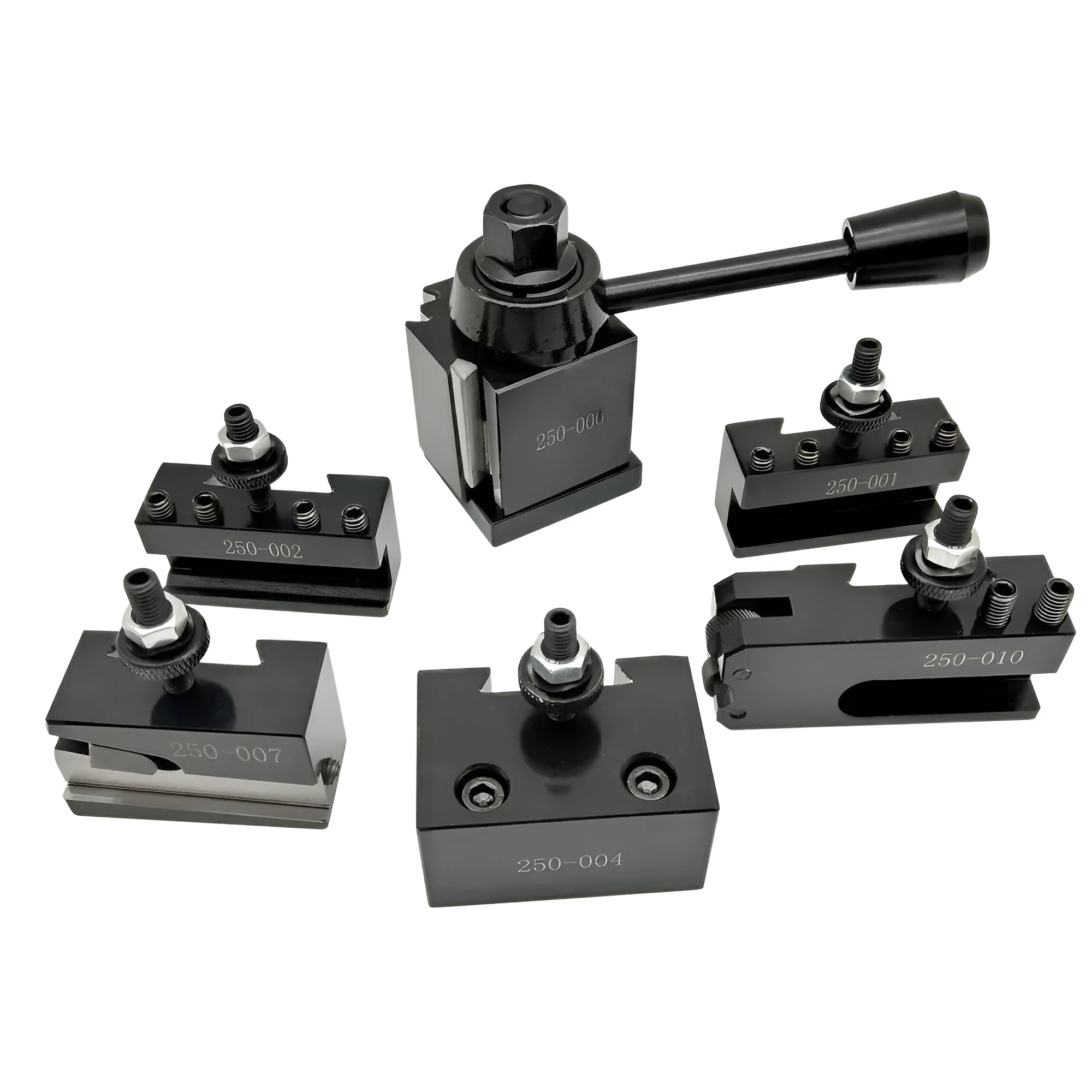 Machifit 250-000 wedge steel quick change tool post with M10 size for woodworking lathe tools