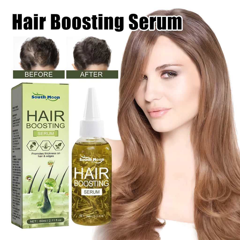 60ml glass bottle of hair care essential oil for anti-fall repair and dry hair treatment