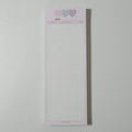 Vertical double-sided learning notepad with coloured cover in half B5 size 9.1x25.7cm