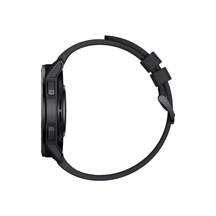GPS smart watch with 1.43-inch screen on silicone strap, showing fitness tracking display