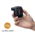 AS100 black mini electric bike pump with USB charging cable and waterproof bag