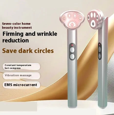 Cat's Paw eye massager in gradient pink with micro-current vibration and three gears.