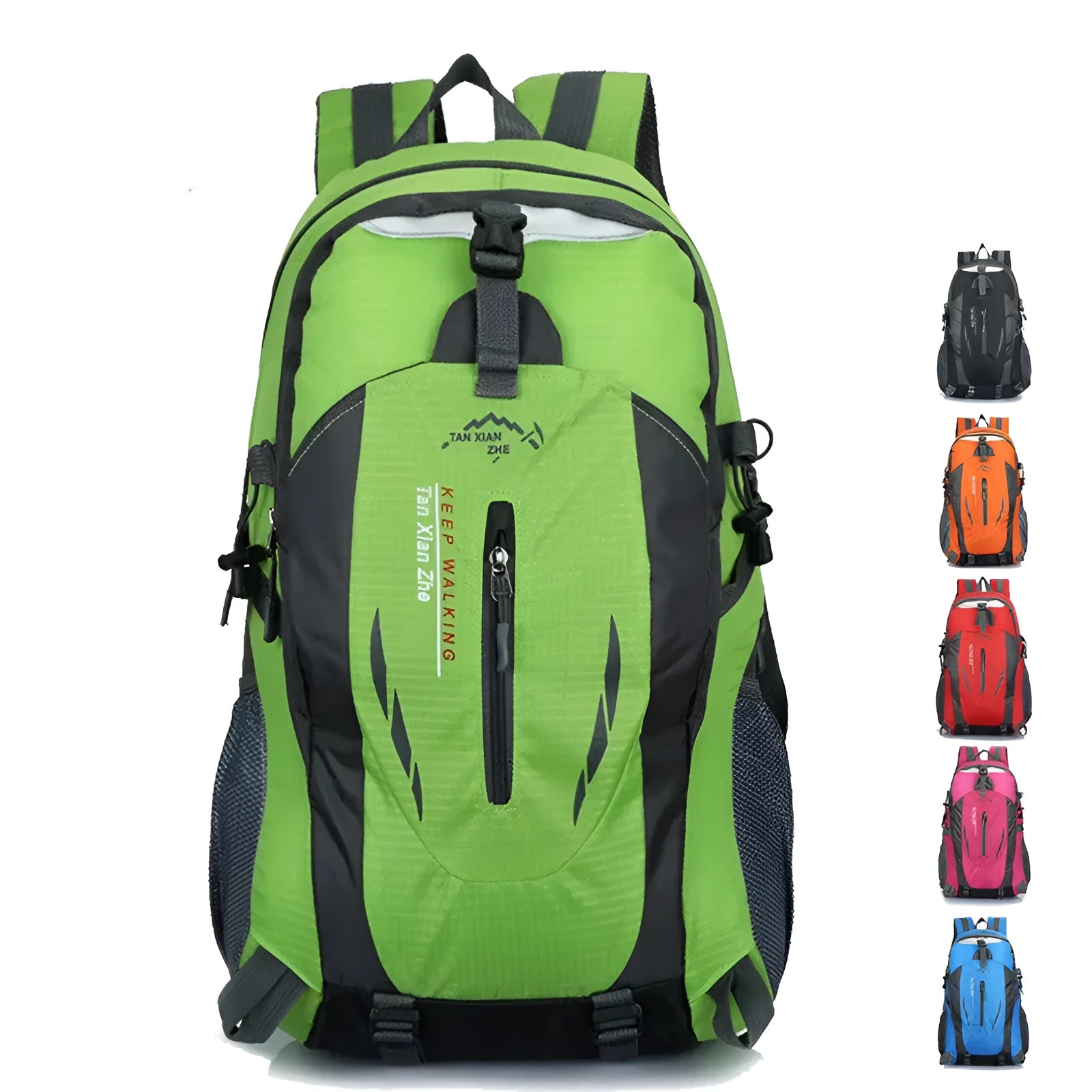 Large Oxford cloth travel backpack in six colours with laptop compartment and waterproof construction