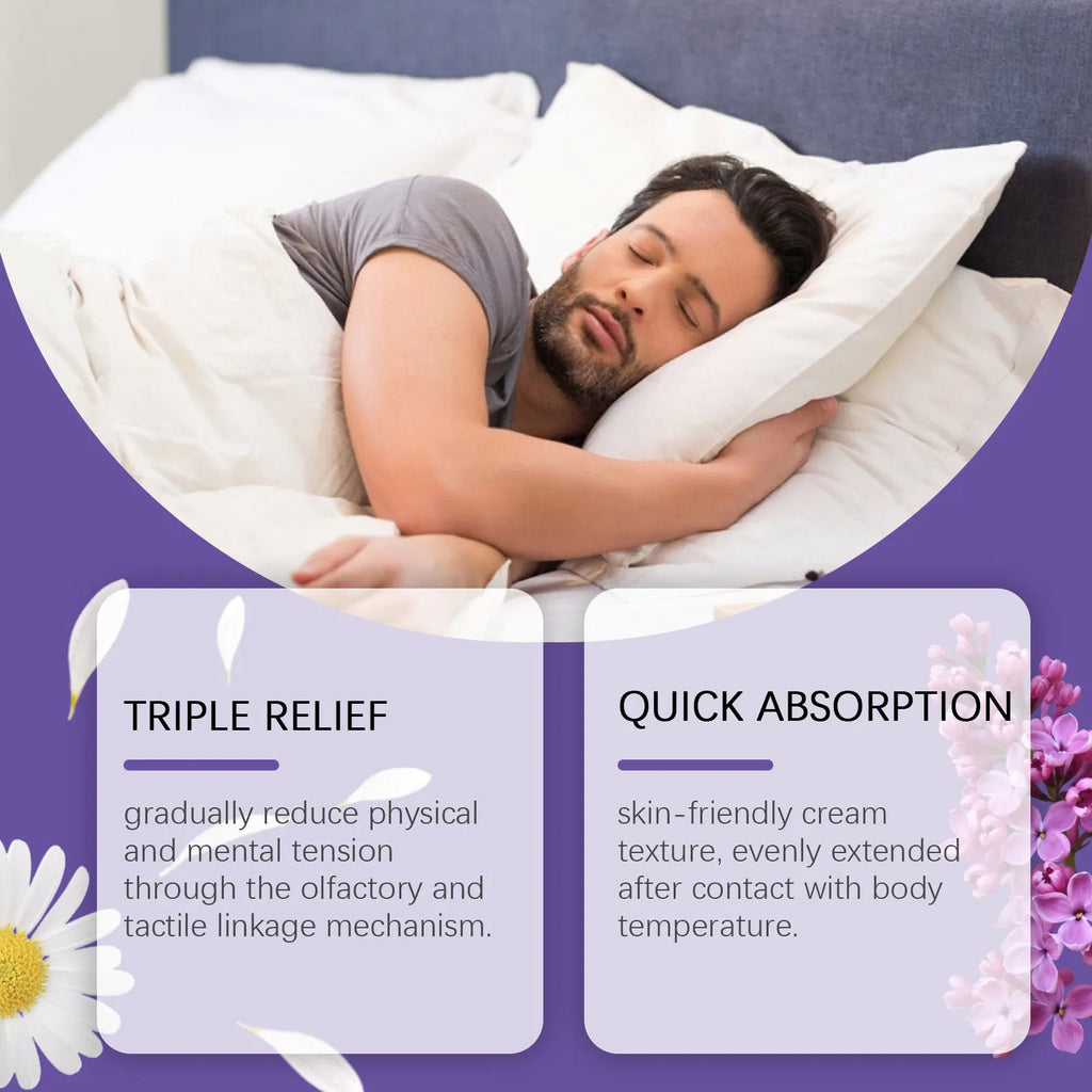 Sleep Goodnight Cream 30g jar with gentle formula containing lavender and valerian