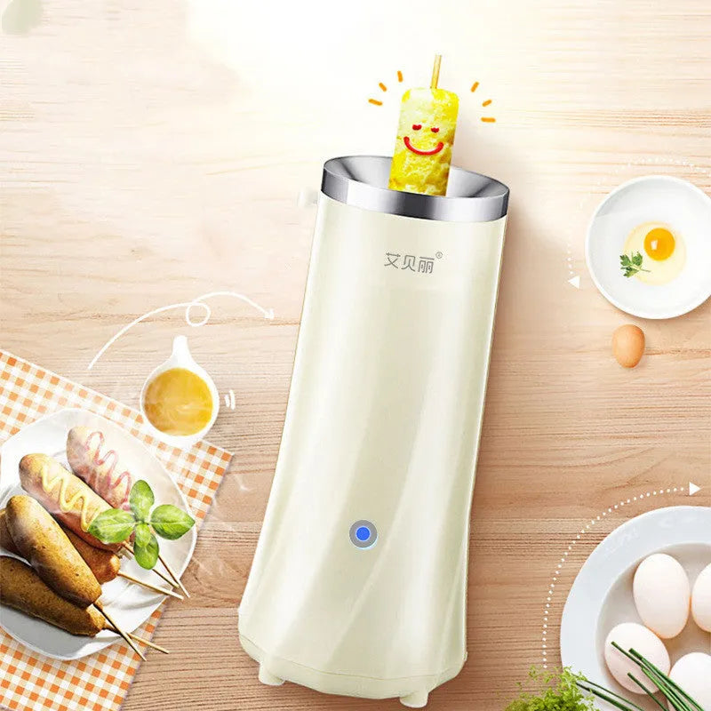Beige mini breakfast machine countertop appliance with automatic operation