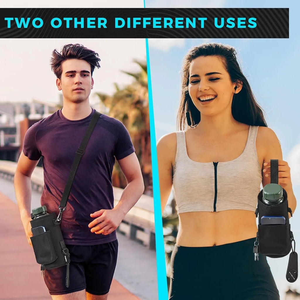 Magnetic fitness outdoor waterproof large capacity cup cover in black cloth with magnetic closure, packed size 21x15x5 cm