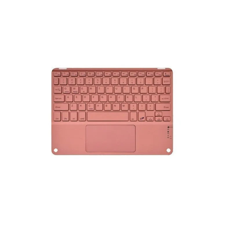 Square hat touch Bluetooth wireless keyboard showing colour options including black, white, orange red, green, yellow, purple, cloudy blue, and Qingshan Dai