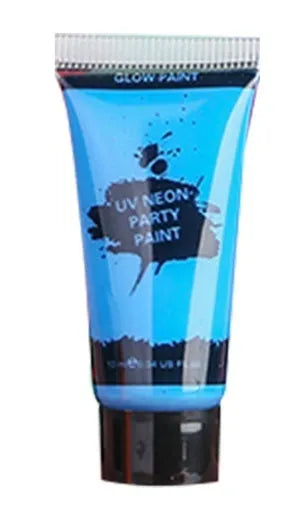 25ml tube of neon green gouache face and body paint, safe and non-toxic.