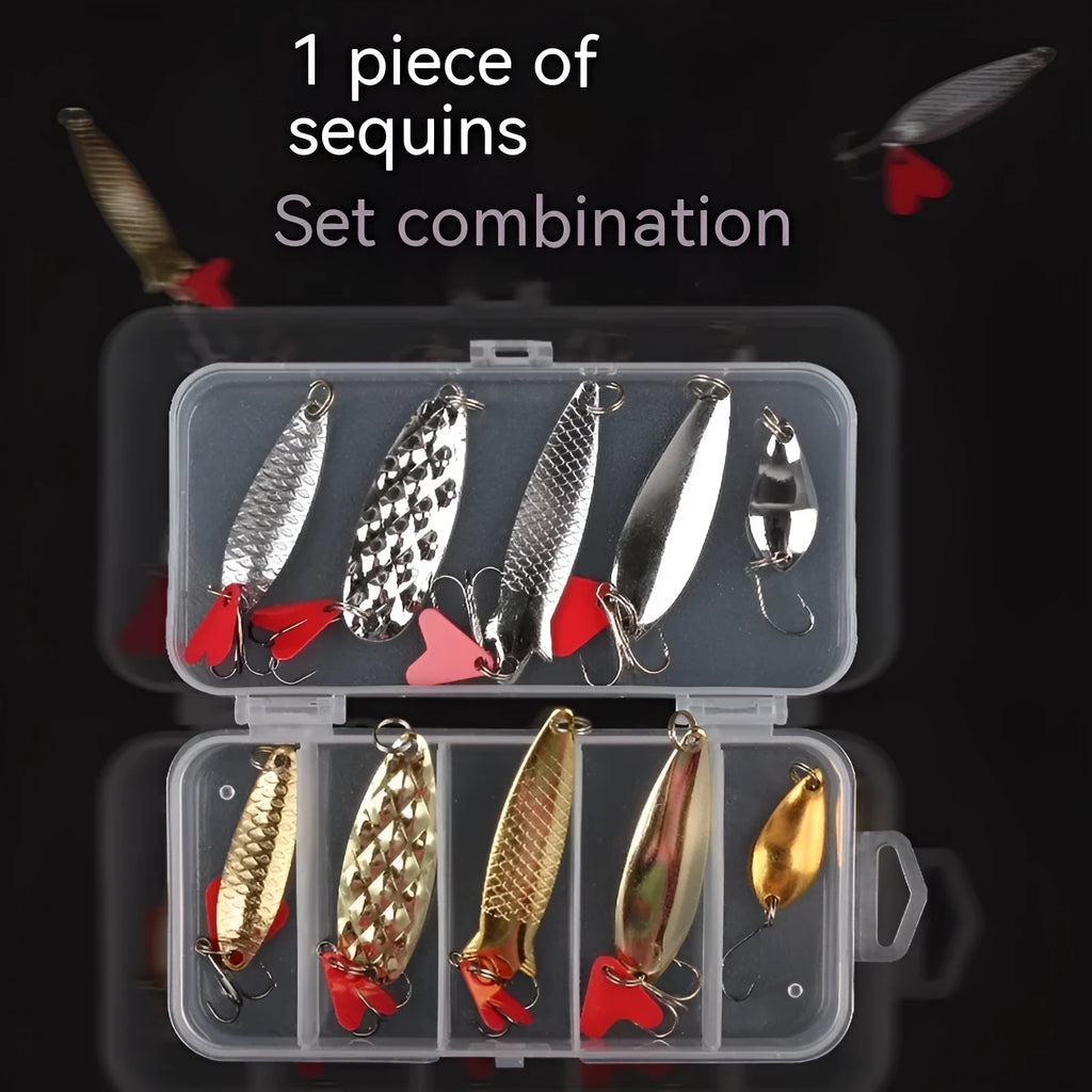 Boxed metal pineapple sequins for fishing lure making and fly tying components