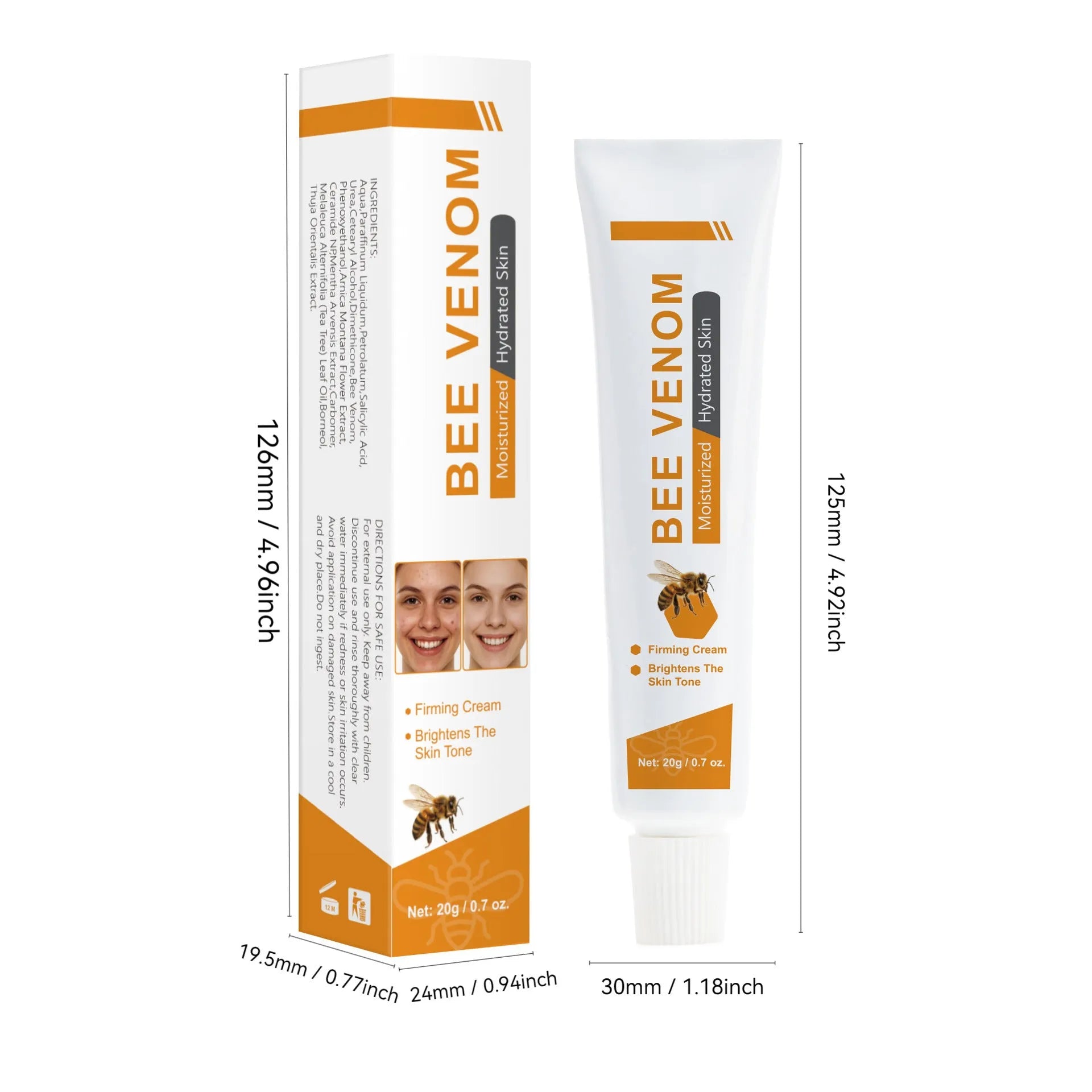 Universal Beauty Bee Facial Cream 20g tube for daily moisturising skincare