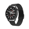 Bluetooth smart watch with metal wristband and 1.3-inch IPS touchscreen display