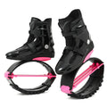 Bouncing shoes in pink silver colour with TPU construction for fitness and dance sports