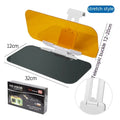 Anti-high beam goggles dual-use car sun visor with telescopic installation and acrylic lens