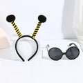 Yellow bees dress up headband and glasses costume accessory set for children