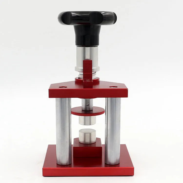 Watch repair tool spiral cap presser with twenty plastic molds for watch back cover installation