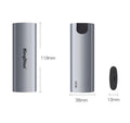 Grey USB3.0 mobile SSD for direct phone connection with capacity options from 120GB to 1TB