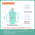 Oblique mouth choke-proof drinking cup for bed-bound adults with optional wrist splint attachment