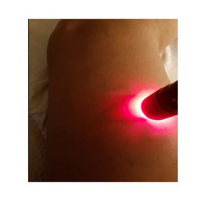 Black aluminium alloy smart vein locator device for medical vein visualisation.
