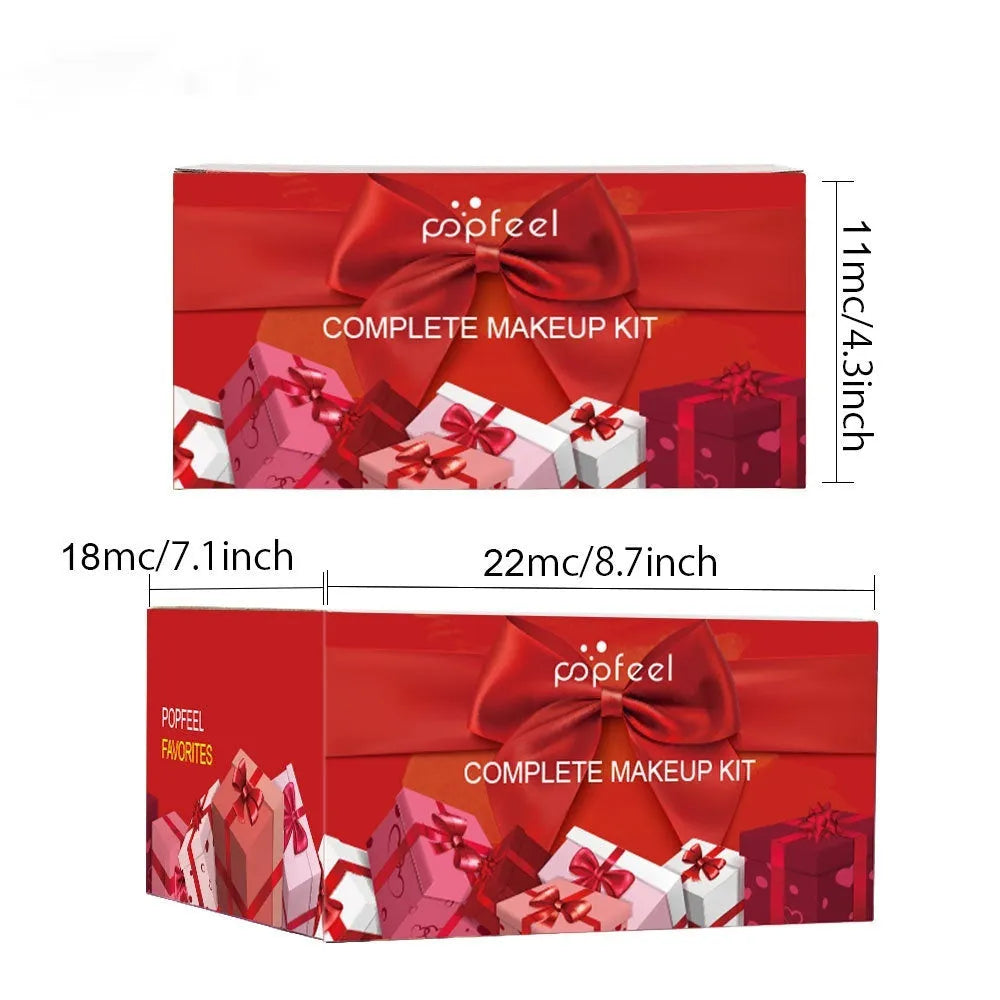 POPFEEL Yuan Integrated Multifunctional Makeup Set in green mermaid colourway POP003E with packaging