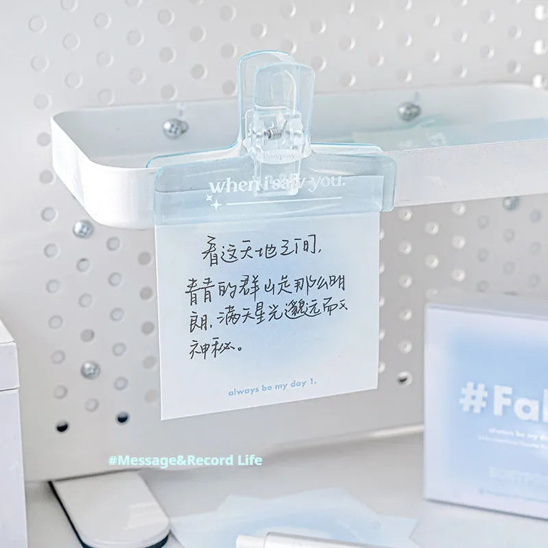 Gradient parchment multifunctional notepad paper brick 70x70mm with sticky notes and decorative sheets