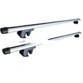 General Motors SUV alloy roof rack system with 75kg load capacity shown on vehicle