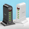 Smart LED digital display charger unit showing USB port and indicator light