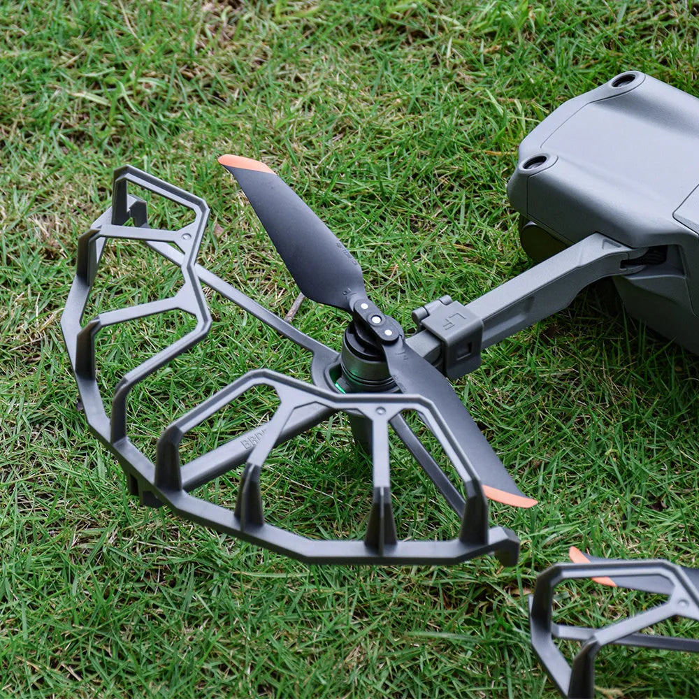 Grey ABS propeller protection ring for DJI Mavic Air 2 and Air 2S drones with 10.5cm radius.