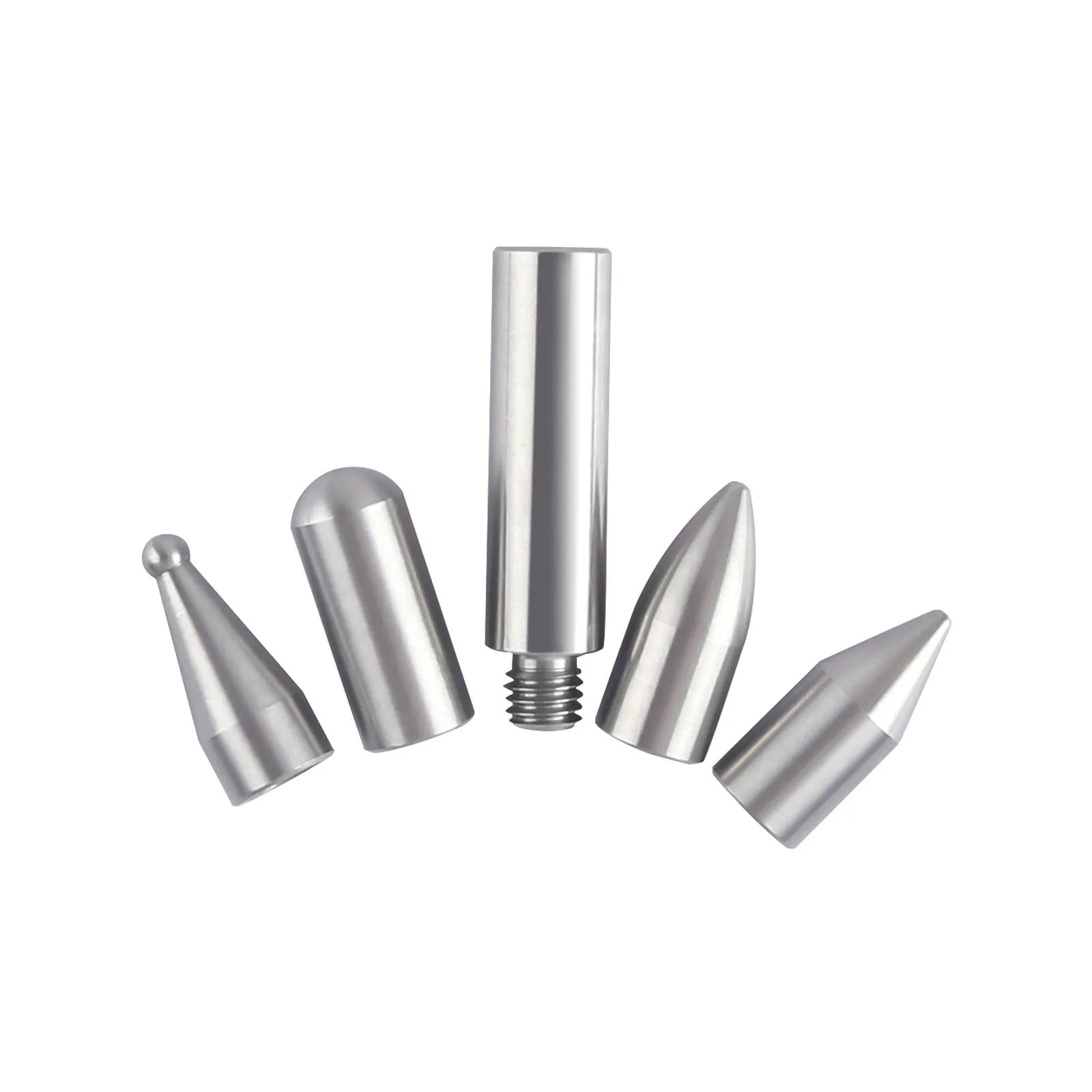 Three-piece alloy steel car dent repair tool set with hook and crowbar on a workshop bench.