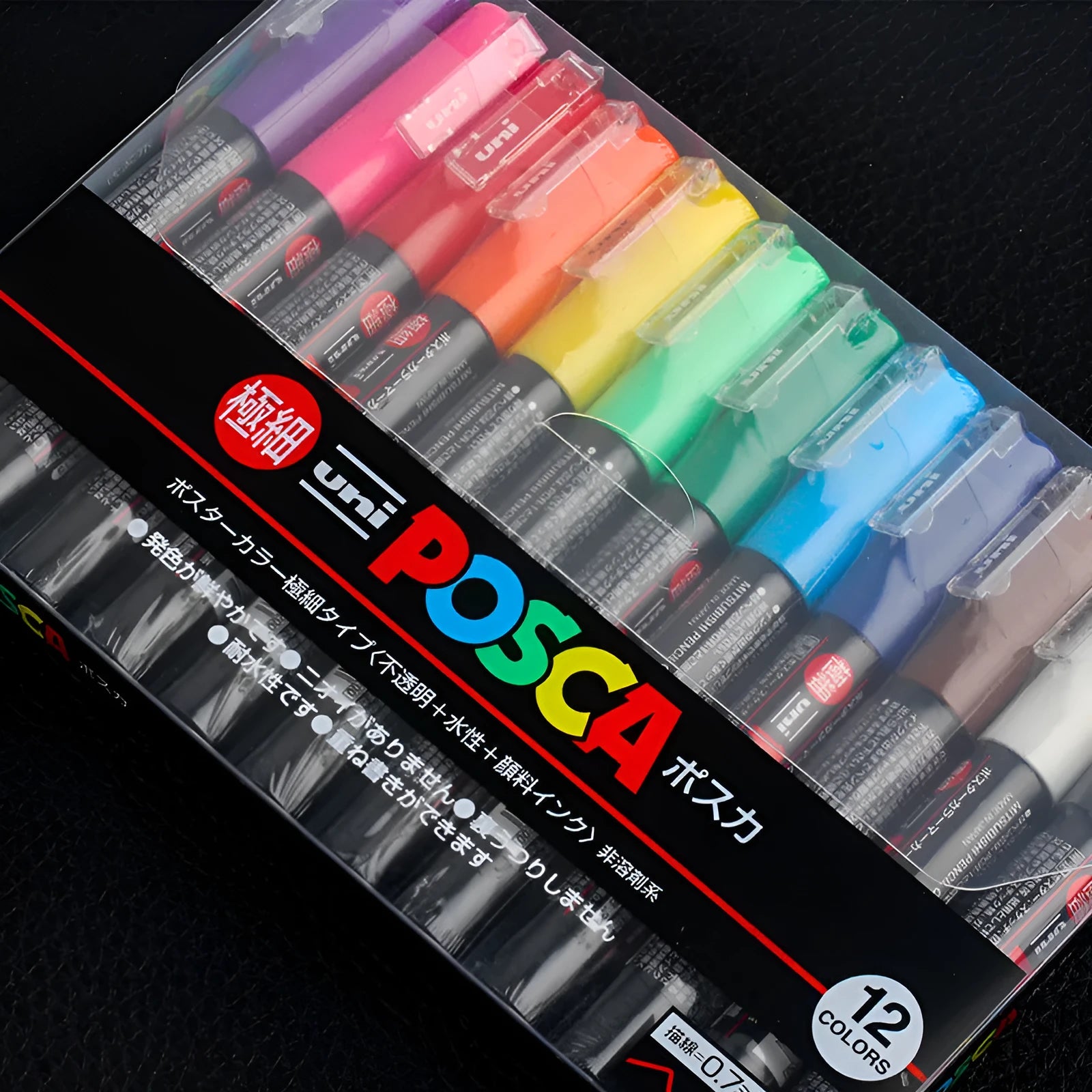Doodle pen with fine 0.7mm tip, 15cm plastic case, marking any surface