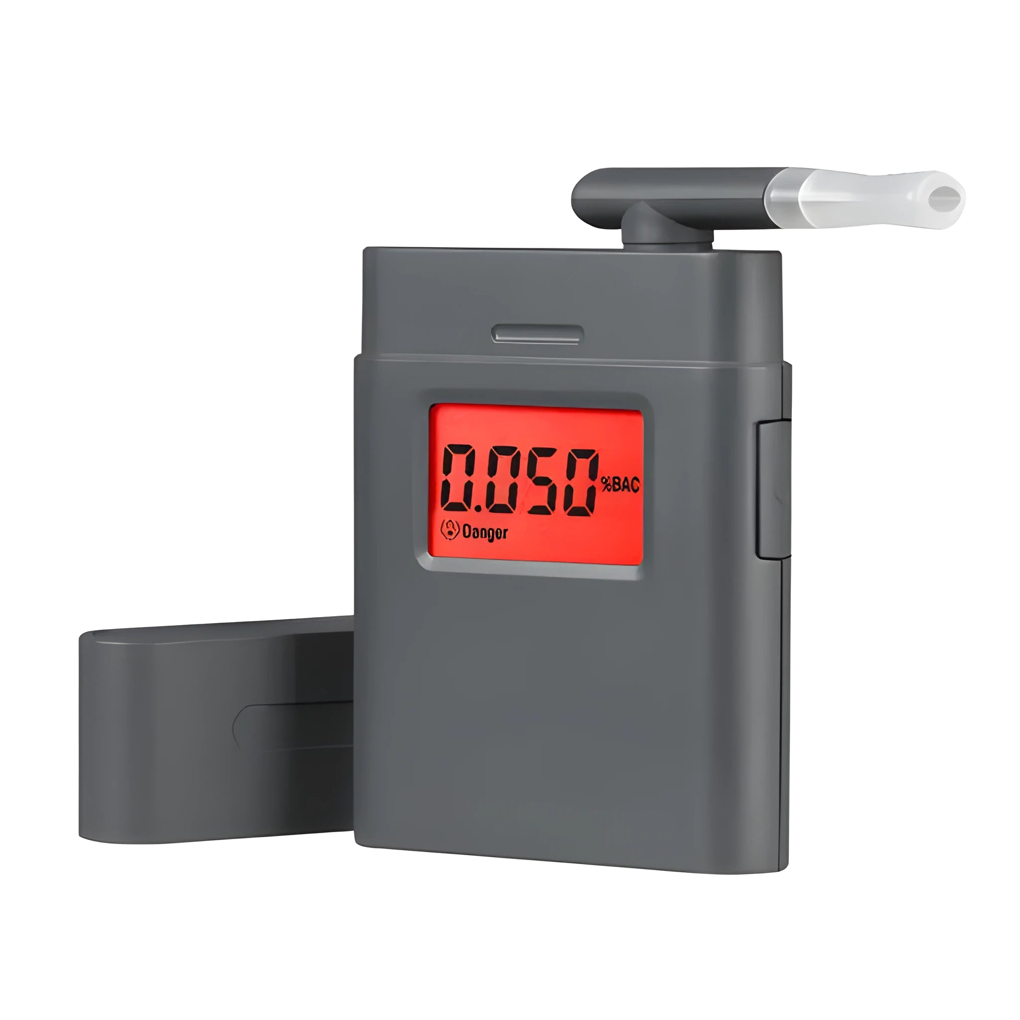 At-838 respiratory alcohol detector breathalyzer black handheld unit with display screen