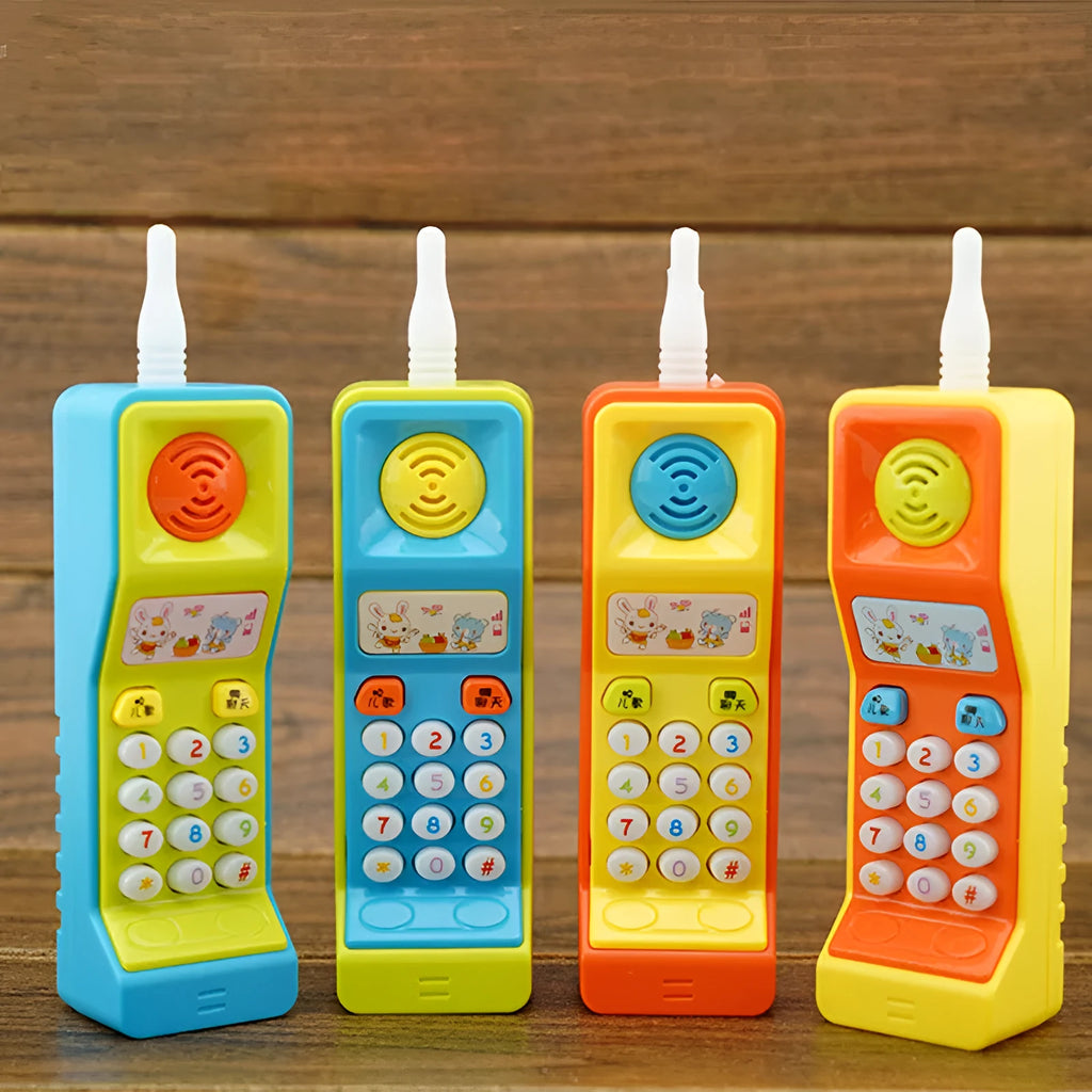 Children's educational toy with sound and light effects featuring cartoon animal design for age 3+