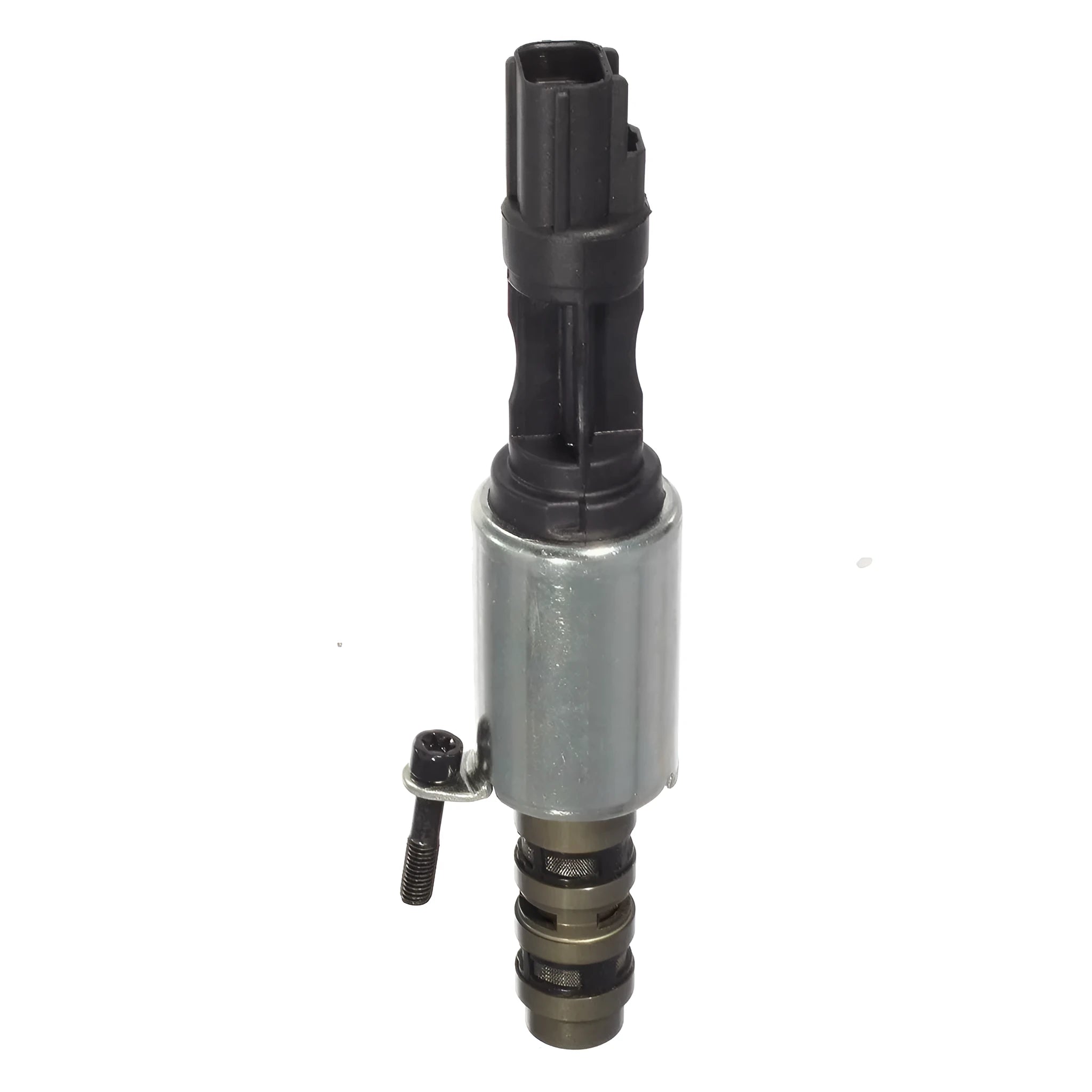 Ford VVT oil control valve replacement part on a white background.