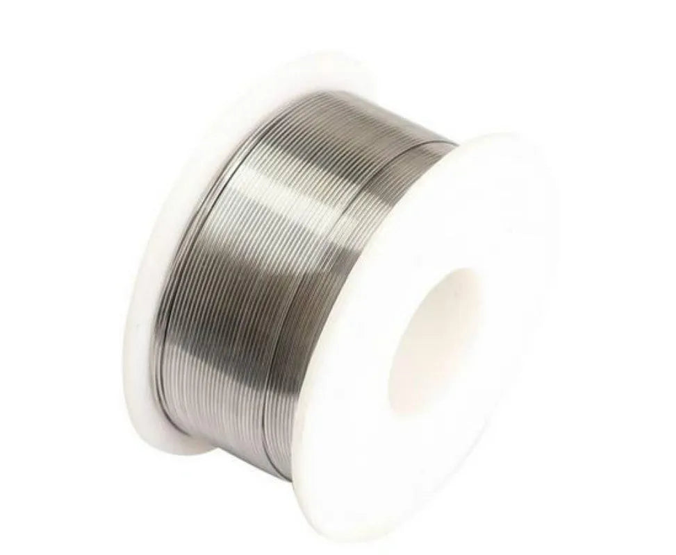 Tin solder wire coil with 60% tin content available in 0.3mm to 0.6mm diameters