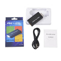 Black game to HDMI converter with PS/2 interface for PlayStation 2 console