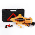 TY002 electric hydraulic car jack kit with a 2-tonne capacity on a grey background.