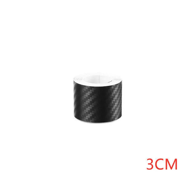 Matte carbon fibre roll for car door sill and bumper protection in various widths