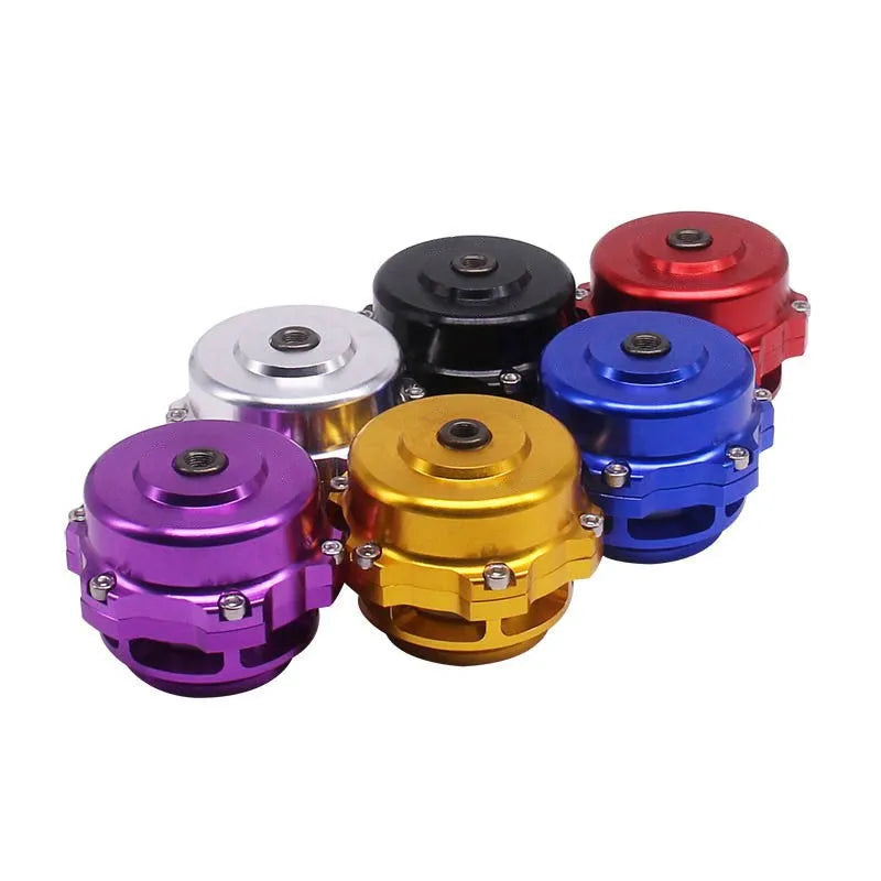 Blowdown valve with shiny aluminium alloy body and 50mm size