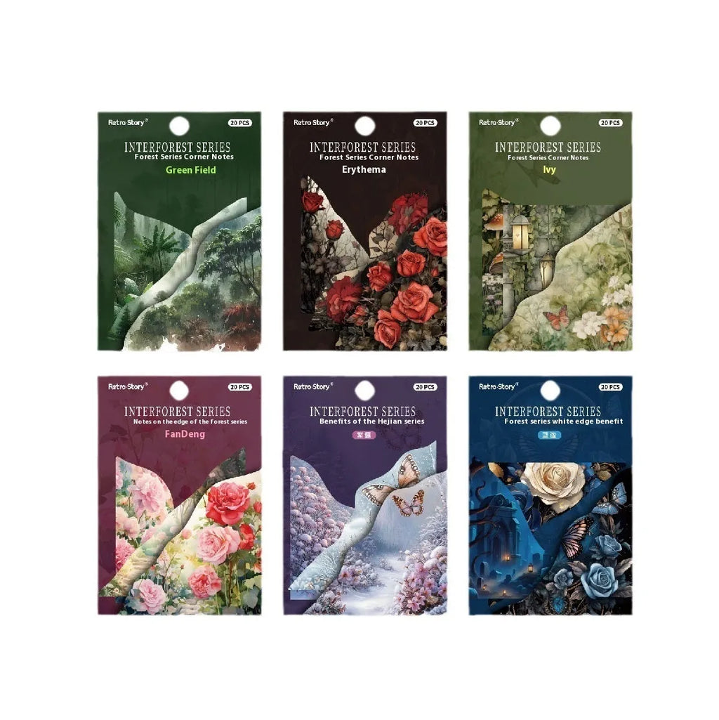 DIY notebook with bookmarks in six colour options including Spring Vine and Purple Dew