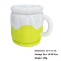 Yellow inflatable PVC ice bucket designed for beer steins cooling at outdoor events