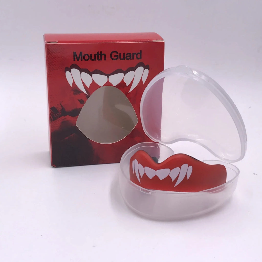 Adult boxing mouthguard with tooth socket design in multiple colour variations