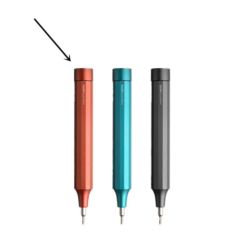 Green 24 in 1 electronics repair screwdriver set with magnetic bit storage and prism grip handle.