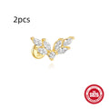 S925 sterling silver geometric water drop earrings with flat spiral detail in a gold-plated finish.