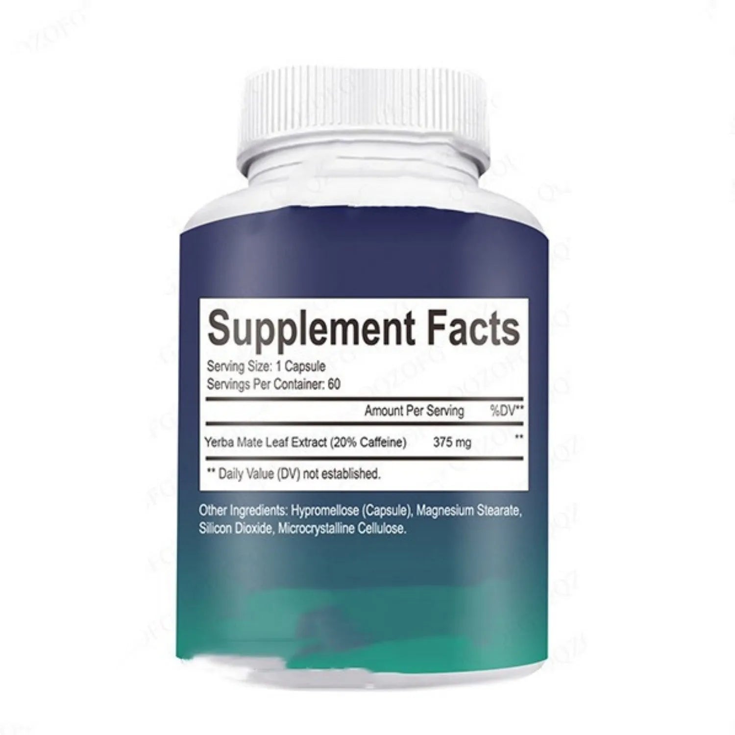 Bottle of 60 vitamin capsules dietary supplement unflavoured normal temperature storage