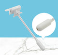 Handheld beverage pumping device with long silicone straw and manual press handle