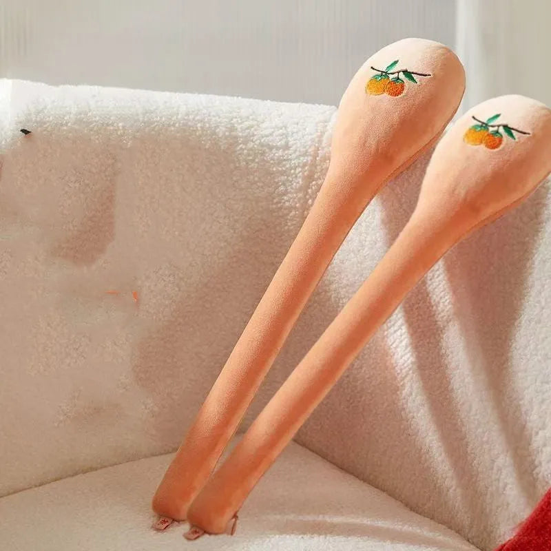 48cm health massage back pounding percussion stick with zipper mechanism and meridian flap design