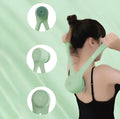 Green electric bath brush with dual handles for women, rechargeable 2000mAh