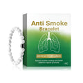 Women's synthetic turquoise smoke prevention bracelet with adjustable closure