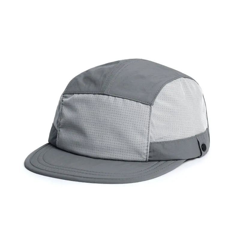 Breathable baseball cap with quick-drying polyester fabric in dome crown style